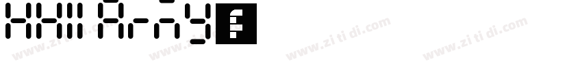 XXII Army字体字体转换